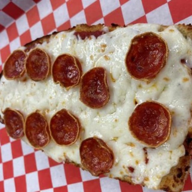 Garlic Bread Pizza.