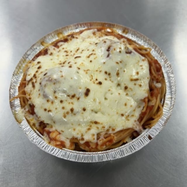 Pasta and Meatball Bake.